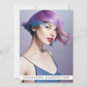 Model Actor Pro Comp Card Sjabloon 3 Photo White Kaart (Voorkant)