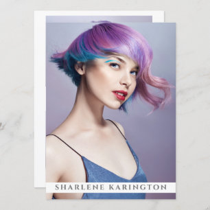 Model Actor Pro Comp Card Sjabloon 3 Photo White Kaart