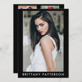 Model Actor Pro Comp Card Vrouw 5 Foto Kaart (Voorkant / Achterkant)