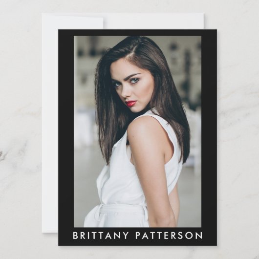 Model Actor Pro Comp Card Vrouw 5 Foto Kaart (Voorkant)