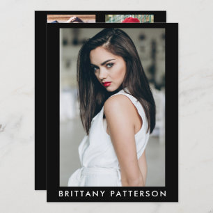 Model Actor Pro Comp Card Vrouw 5 Foto Kaart