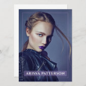 Model Actor Pro Comp Kaart 1 Foto Violet (Voorkant / Achterkant)