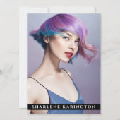 Model Actor Pro Comp-kaart 3 Foto terug zwart Kaart (Voorkant)