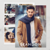 Model Actor Pro Comp Kaart 5 Foto terug White (Voorkant / Achterkant)