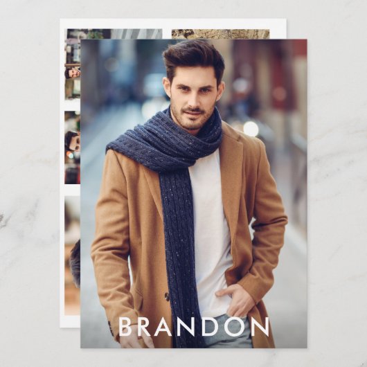 Model Actor Pro Comp Kaart 5 Foto terug White (Voorkant / Achterkant)