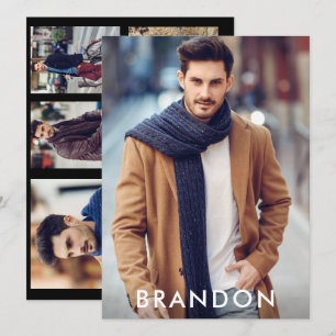 Model Actor Pro Comp Kaart 5 Foto terug zwart