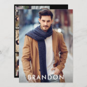 Model Actor Professional Photo Comp Kaart Blk W (Voorkant / Achterkant)