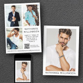Model Actor QR Code 4 Foto Pro Comp Kaart