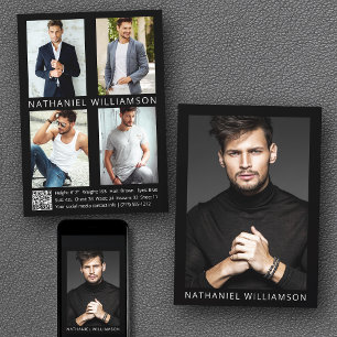 Model Actor QR Code 5 Foto's Pro Comp Kaart