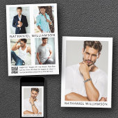 Model Actor QR Code 5 Photo Pro Comp Kaart