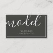 Model Actor-Visitekaartje Visitekaartje (Achterkant)
