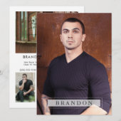 Model Actor Zed Comp Kaart 5 Foto 5.5x7.5 Pro (Voorkant / Achterkant)