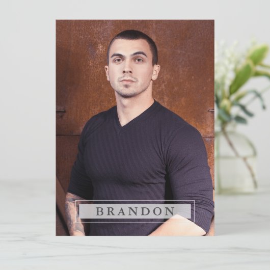 Model Actor Zed Comp Kaart 5 Foto 5.5x7.5 Pro (Staand voorkant)