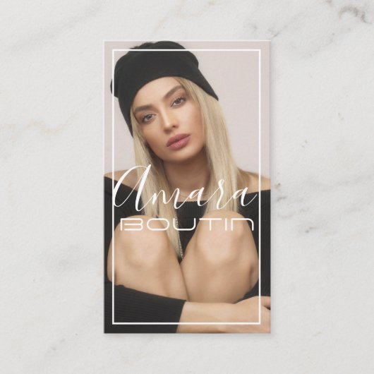 Model Actress-Visitekaartje Visitekaartje (Voorkant)