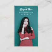 Model Actrice Headshot Kalligrafie Script Visitekaartje (Voorkant)