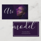 Model Actrice Visitekaartje (Voorkant / Achterkant)
