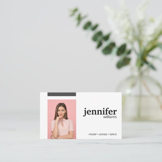 Model Actrice Visitekaartje (Staand voorkant)