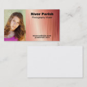 Model Bedrijfskaartmodel voor acteurs Visitekaartje (Voorkant / Achterkant)