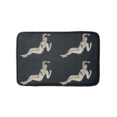 model bikini in zwart badmat (Voorkant)