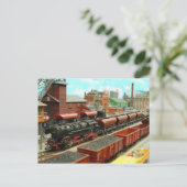 Model Briefkaart treinstation (Staand voorkant)