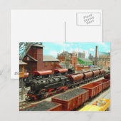 Model Briefkaart treinstation (Voorkant / Achterkant)