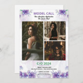 Model Casting Call Flyer Sjabloon (Voorkant / Achterkant)