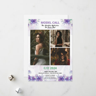 Model Casting Call Flyer Sjabloon
