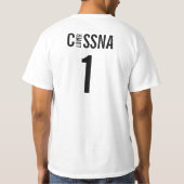 Model Cessna-Vliegtuig in vlucht T-shirt (Achterkant)