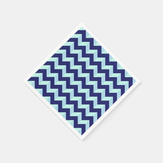 Model Chevron Bleu Servet (Hoek)