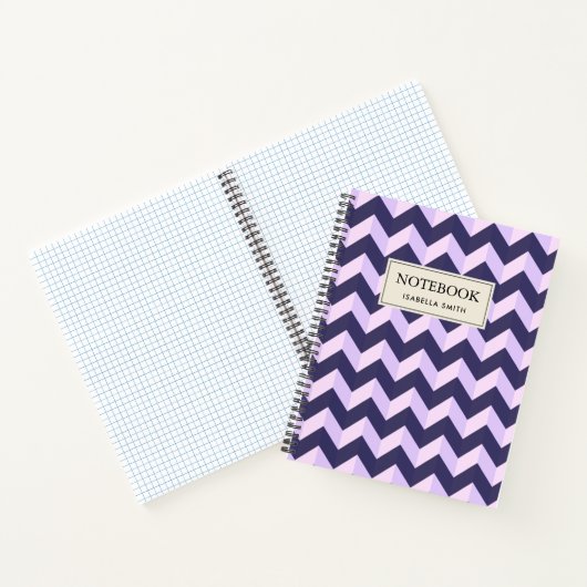 Model Chevron Violet Notitieboek (Binnen)