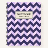 Model Chevron Violet Notitieboek (Voorkant)