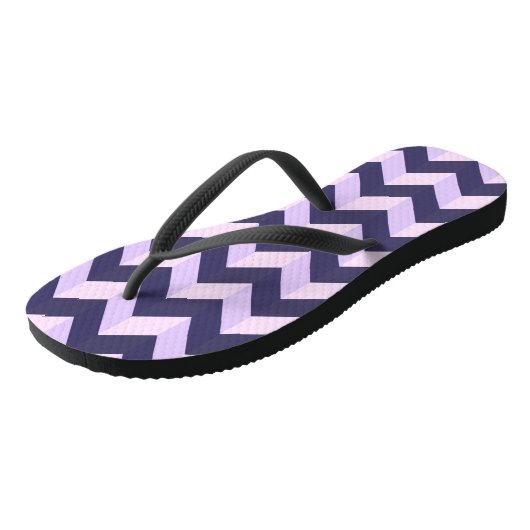 Model Chevron Violet Teenslippers (Schuin)
