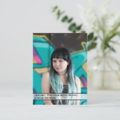 Model Comp Card-Get jouw naam. Briefkaart (Staand voorkant)