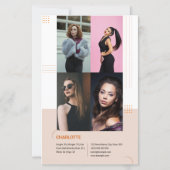 Model Comp Card Sjabloon (Achterkant)