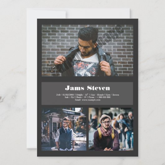 Model Comp-Kaart (Achterkant)