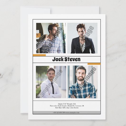 Model Comp-Kaart (Achterkant)