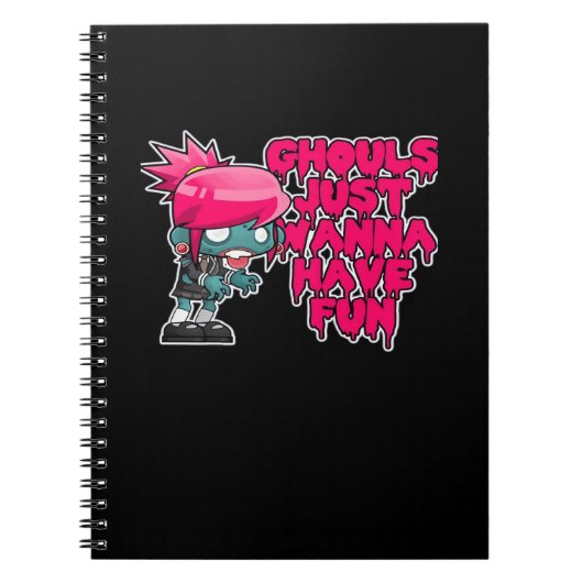 Model  foto's ghouls gewoon om plezier te hebben notitieboek (Voorkant)