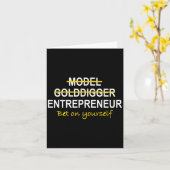 Model Golddigger Ondernemer Motivatie  Kaart (Gele Bloem)