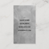 Model | Hair Stylist Visitekaartje (Achterkant)