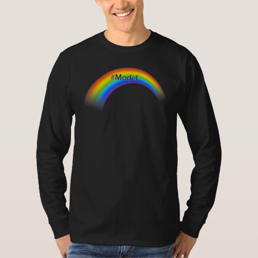 Model Hashtag Afstuderen T-shirt (Voorkant)