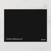 Model headshot-kaart briefkaart (Achterkant)