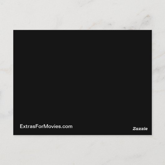 Model headshot-kaart briefkaart (Achterkant)