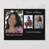 Model headshot-kaart briefkaart (Voorkant)