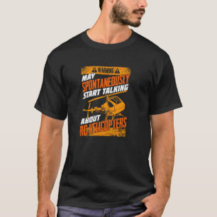 Model-helikopter voor een bestuurder van een RC-co T-shirt