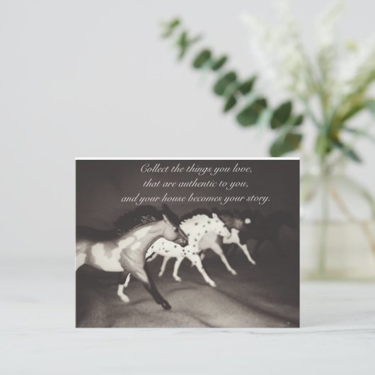 Model Horse Lovers verzamelt de dingen waarvan je  Briefkaart (Staand voorkant)