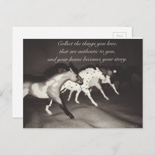 Model Horse Lovers verzamelt de dingen waarvan je  Briefkaart (Voorkant / Achterkant)