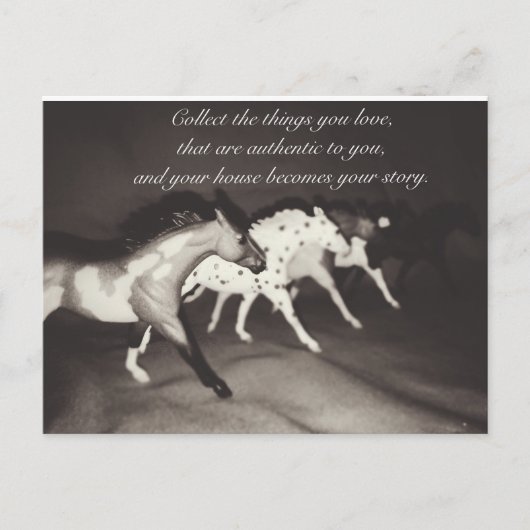 Model Horse Lovers verzamelt de dingen waarvan je  Briefkaart (Voorkant)