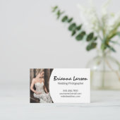 Model in bruidsjurk visitekaartje (Staand voorkant)