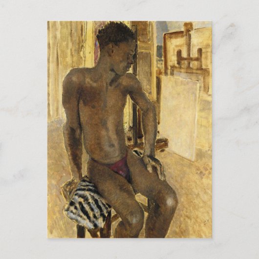 Model in de Studio door Philpot Briefkaart (Voorkant)