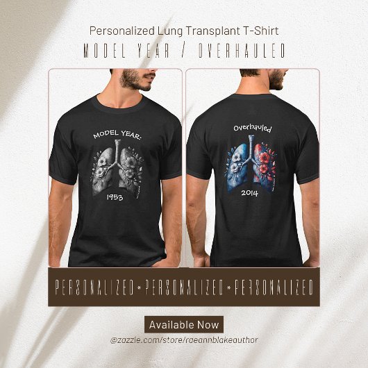 Model Jaar/Gereviseerd Jaar Longtransplantatie T-s T-shirt